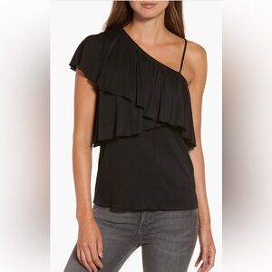NEW Chelsea 28 One-Shoulder Ruffle Top, Small